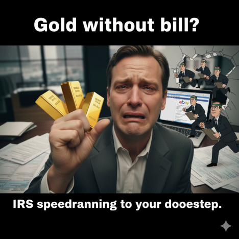 “Gold Without Bill”: Because it looks like receipts are becoming a way to control people