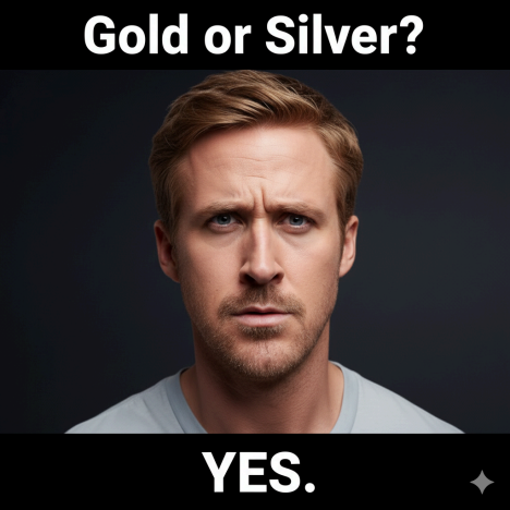 Silver and gold jewelry: Because being subtle is for losers