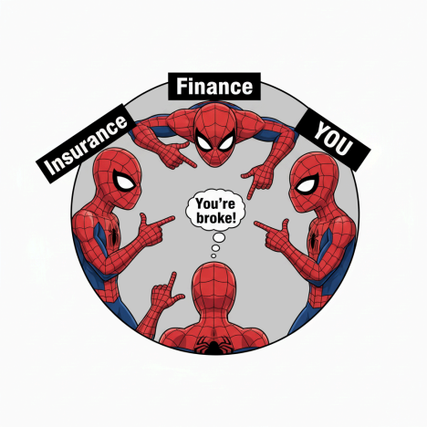 Insurance and finance are like two boring cousins who want to take your soul