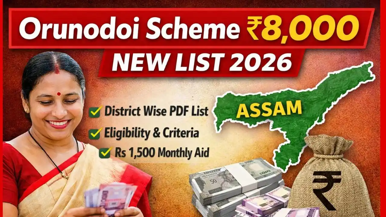 Orunodoi Scheme Rs 8,000 New List